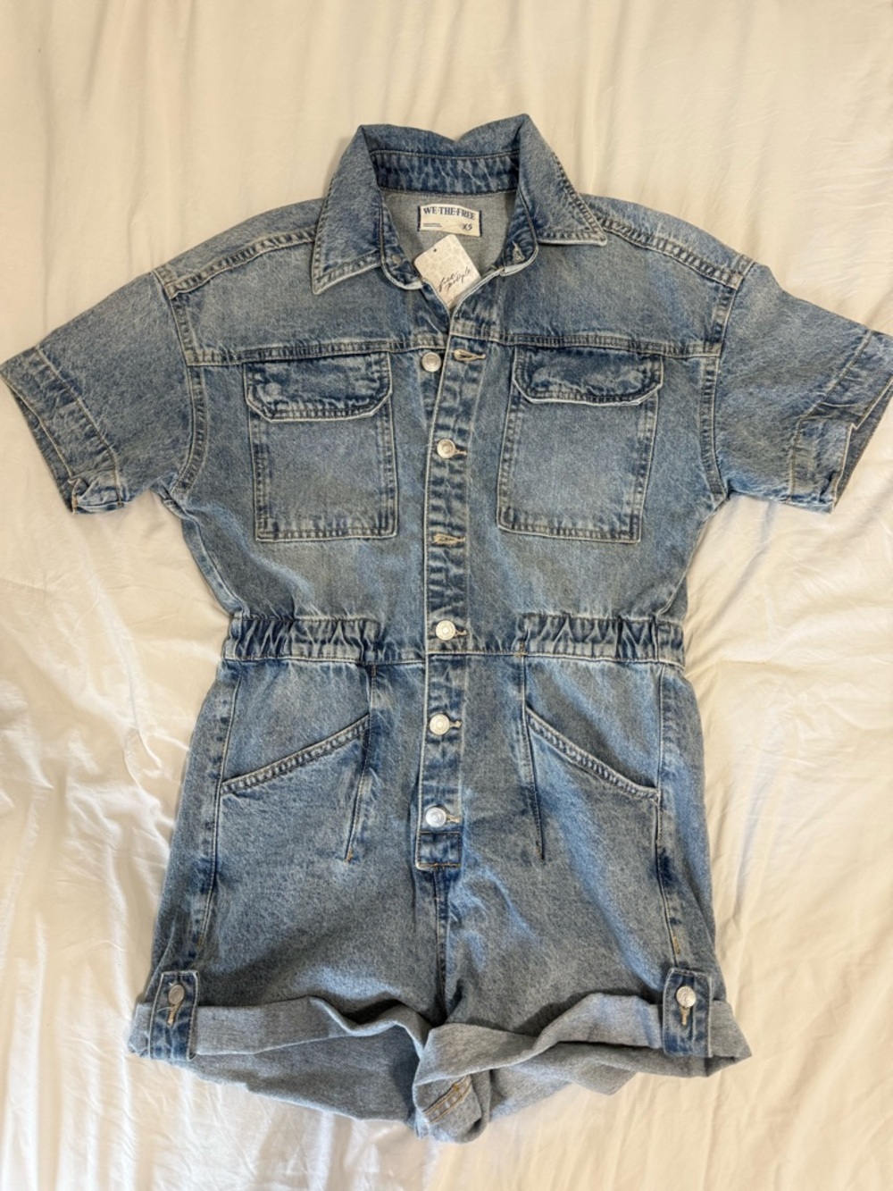 NWT Free People Marci shortalls